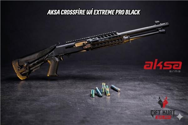 AKSA CROSSFİRE S4/Wİ EXTREME PRO SİYAH YARI OTOMATİK YİVSİZ AV TÜFEĞİ
