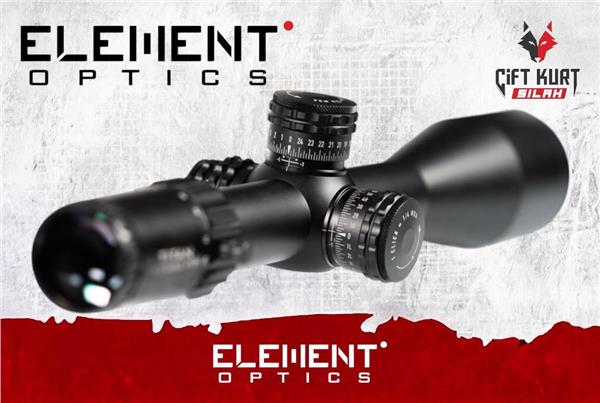 Element Optics Titan 5-25x56 FFP APR-1C MRAD Tüfek Dürbünü | Çift Kurt Silah