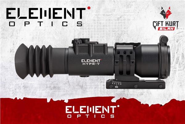 Element Optics HYPR-7 7x50 Hibrit Balistik Tüfek Dürbünü | Çift Kurt Silah
