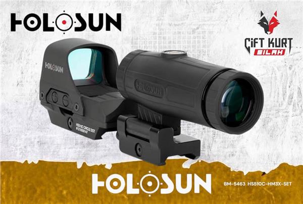 Holosun HS510C & HM3X Magnifier Seti | Taktik Optikte Zirve - Çiftkurt Silah