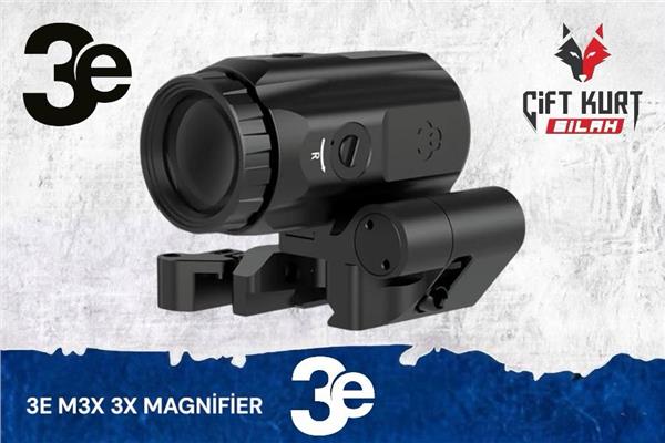3E M3X 3X Magnifier Büyüteç (Siyah) 