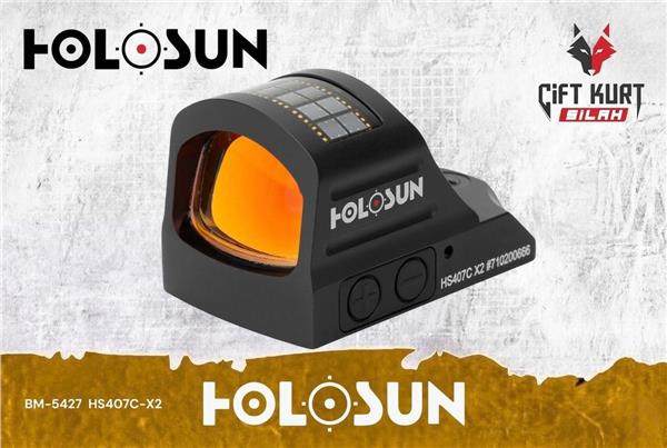 Holosun HS407C X2 Classic Solar 2 MOA Red Dot 