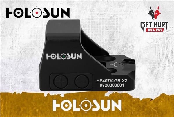 Holosun HE407K-GR X2 (6 MOA) Green Dot 