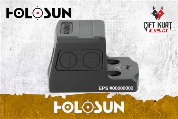 Holosun EPS 2 MOA Red Dot Tam Kapalı Tabanca Nişangahı | Çift Kurt Silah