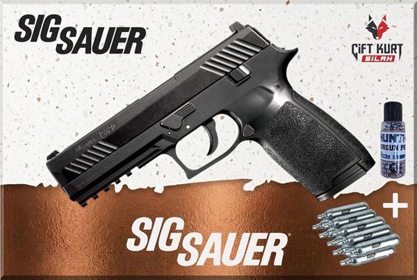 SIG Sauer P320 Havalı Tabanca Siyah | 10 Tüp + BB Hediye 