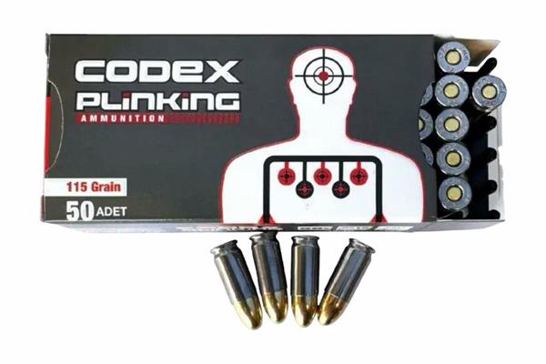 ÖZKURSAN CODEX PLİNKİNG 9X19 9MM TABANCA MERMİSİ 1000 ADET