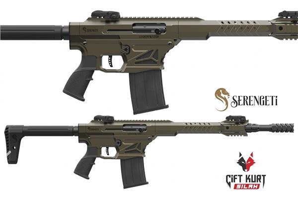 Serengeti LEGION-120 Yeşil Şarjörlü Yarı Otomatik Av Tüfeği 