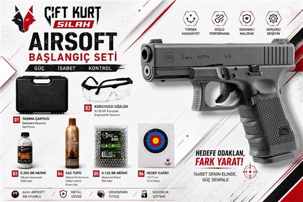 Umarex Glock 19 Gen4 Airsoft Tabanca Set