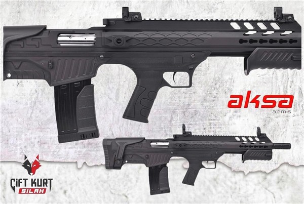 Aksa Crossfire T12 Bullpup Hibrit Şarjörlü Tüfek 