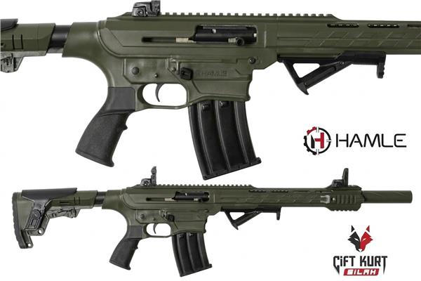 Hamle M19 Yeşil Şarjörlü Yarı Otomatik Av Tüfeği 