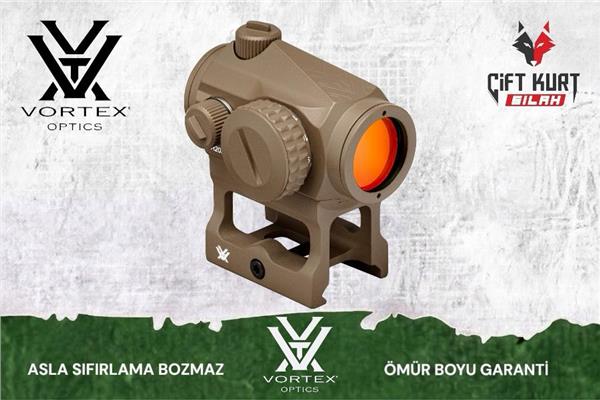 Vortex Crossfire Red Dot 2 MOA (TAN) | Kesin İsabet, Sınırsız Garanti - Çiftkurt Silah