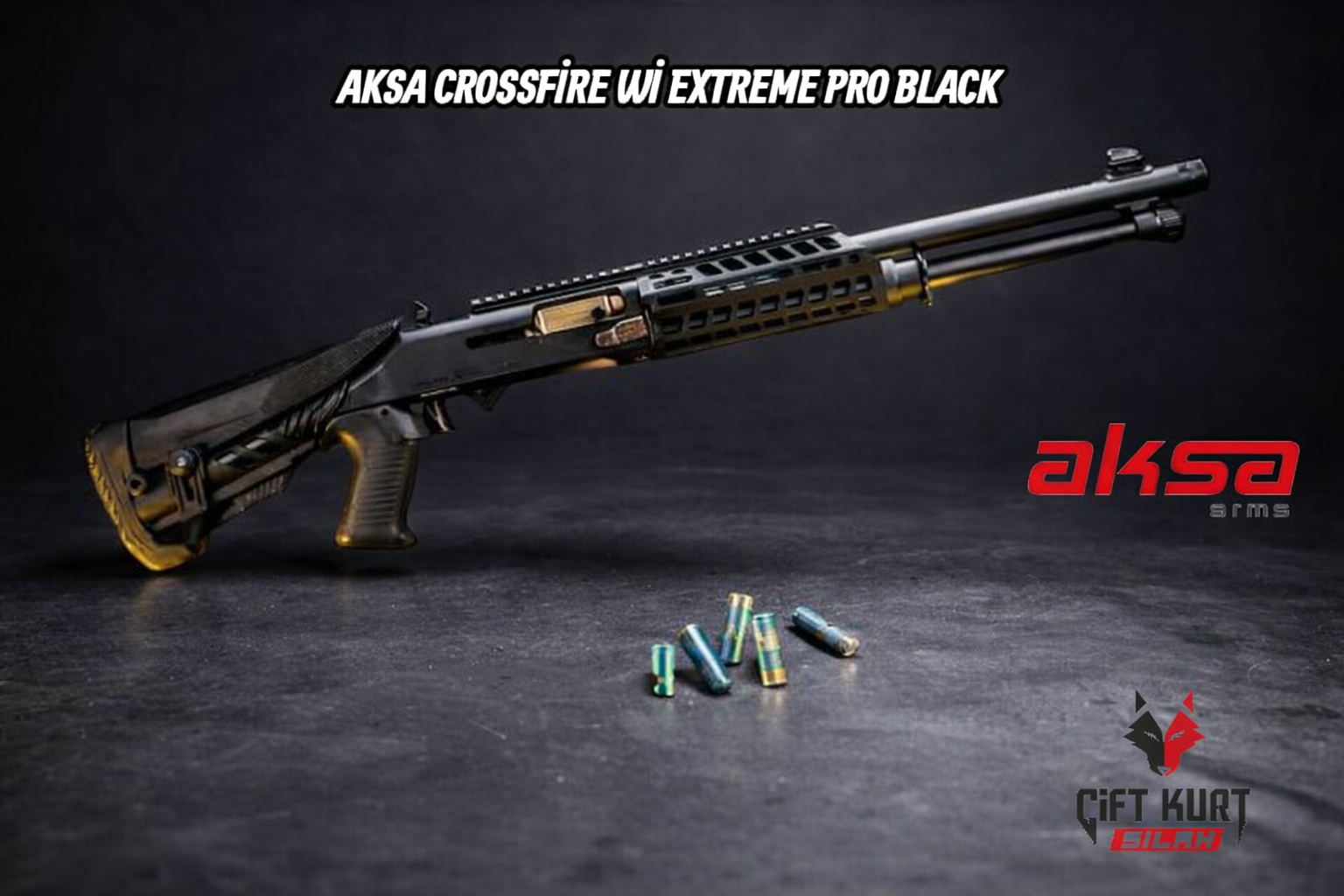 AKSA CROSSFİRE S4/Wİ EXTREME PRO SİYAH YARI OTOMATİK YİVSİZ AV TÜFEĞİ