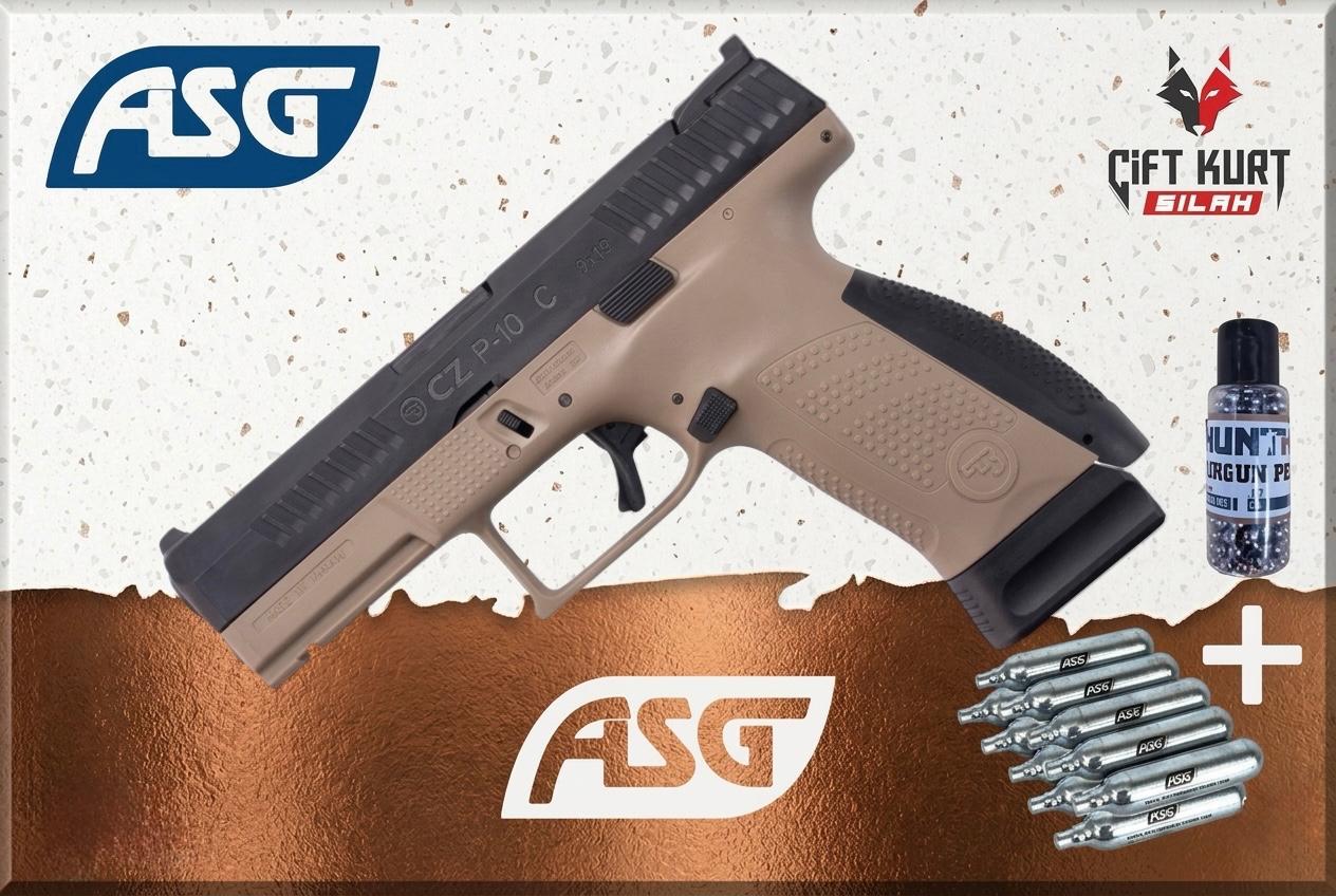 ASG CZ P-10C GBB CO2 Tabanca (Dual Tone Siyah-FDE) Kampanyalı Fiyat | Çiftkurt Silah