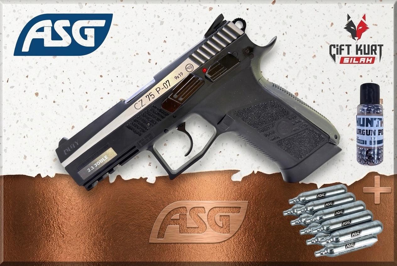 ASG CZ75 P07 Duty Blowback Çift Renk Havalı Tabanca | Çift Kurt Silah