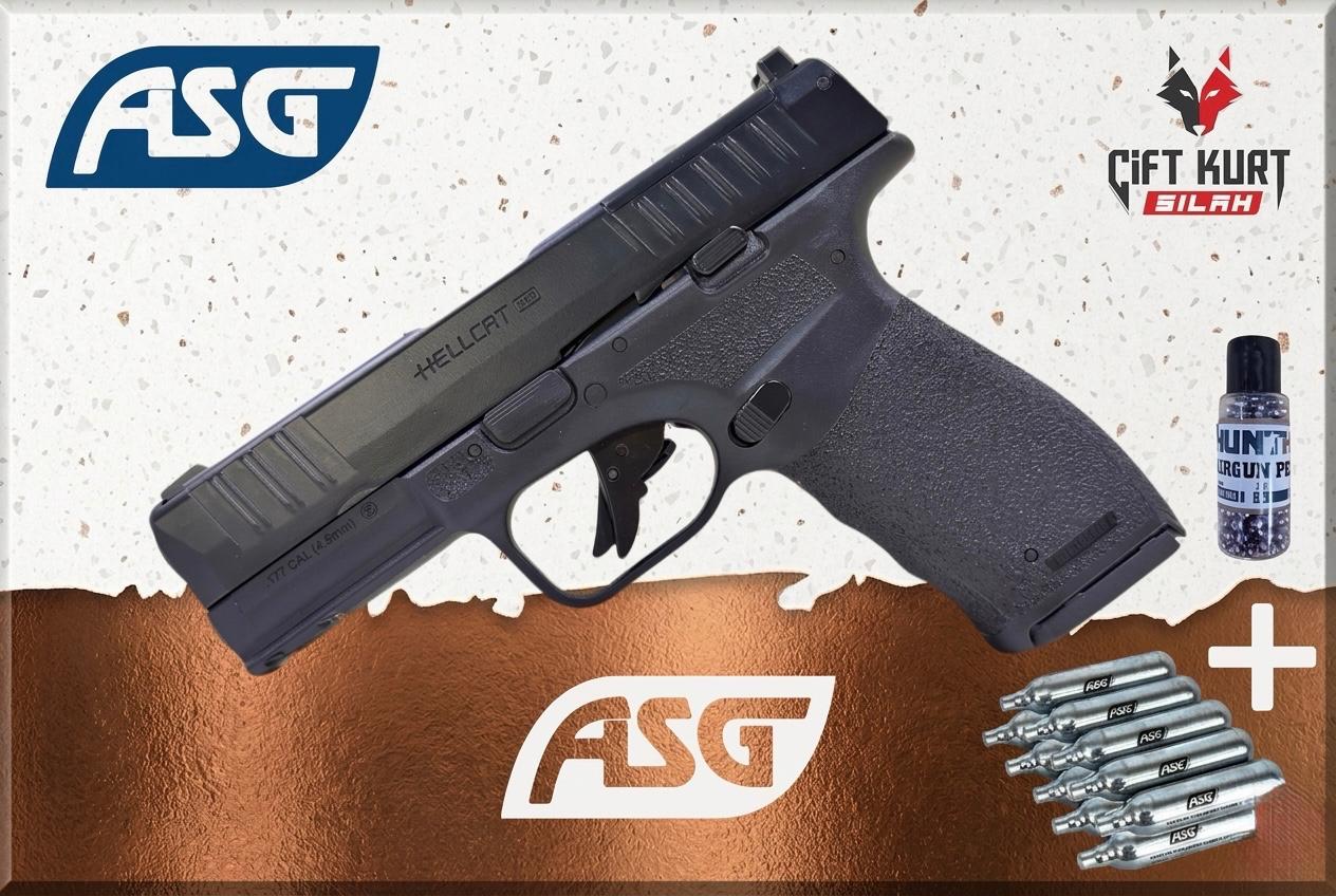 ASG Hellcat Pro Siyah Blowback Havalı Tabanca | Çift Kurt Silah