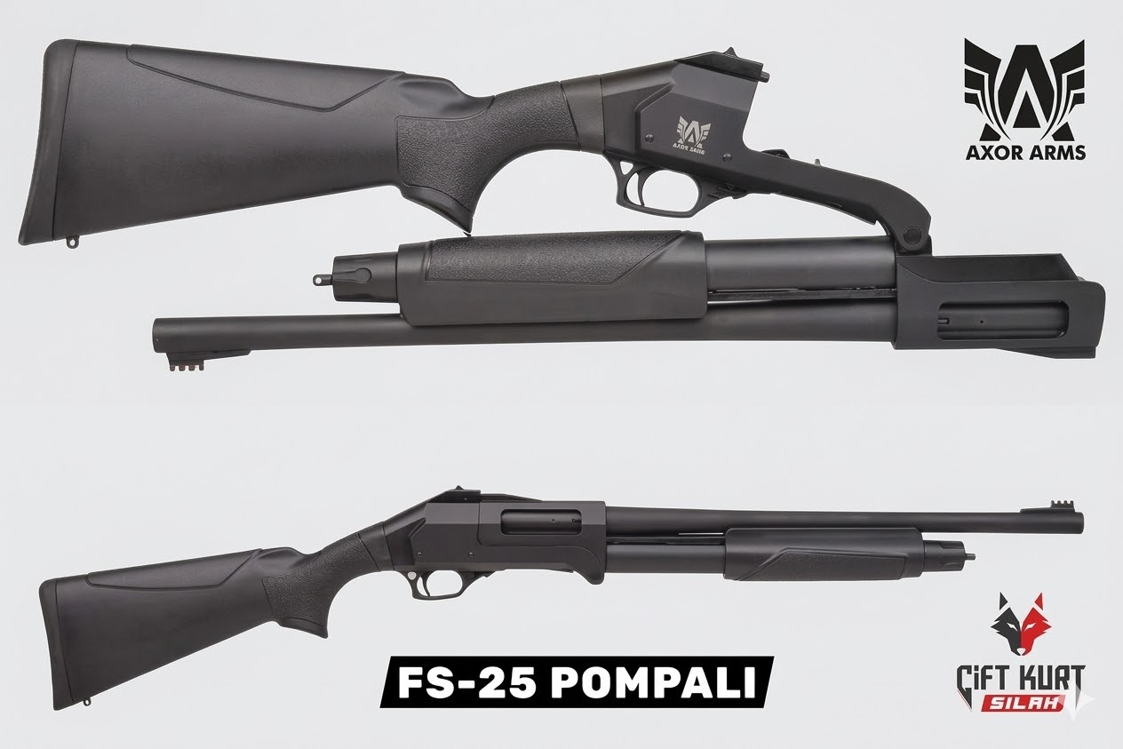 AXOR ARMS FS-25 KATLANABİLİR POMPALI AV TÜFEĞİ