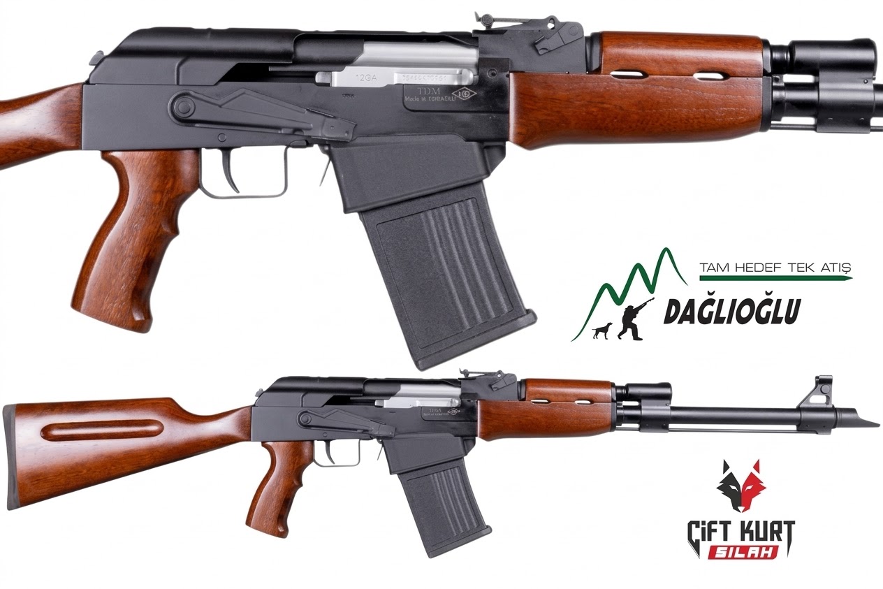 Dağlıoğlu FD 63 Şarjörlü Yarı Otomatik Av Tüfeği | Çift Kurt Silah