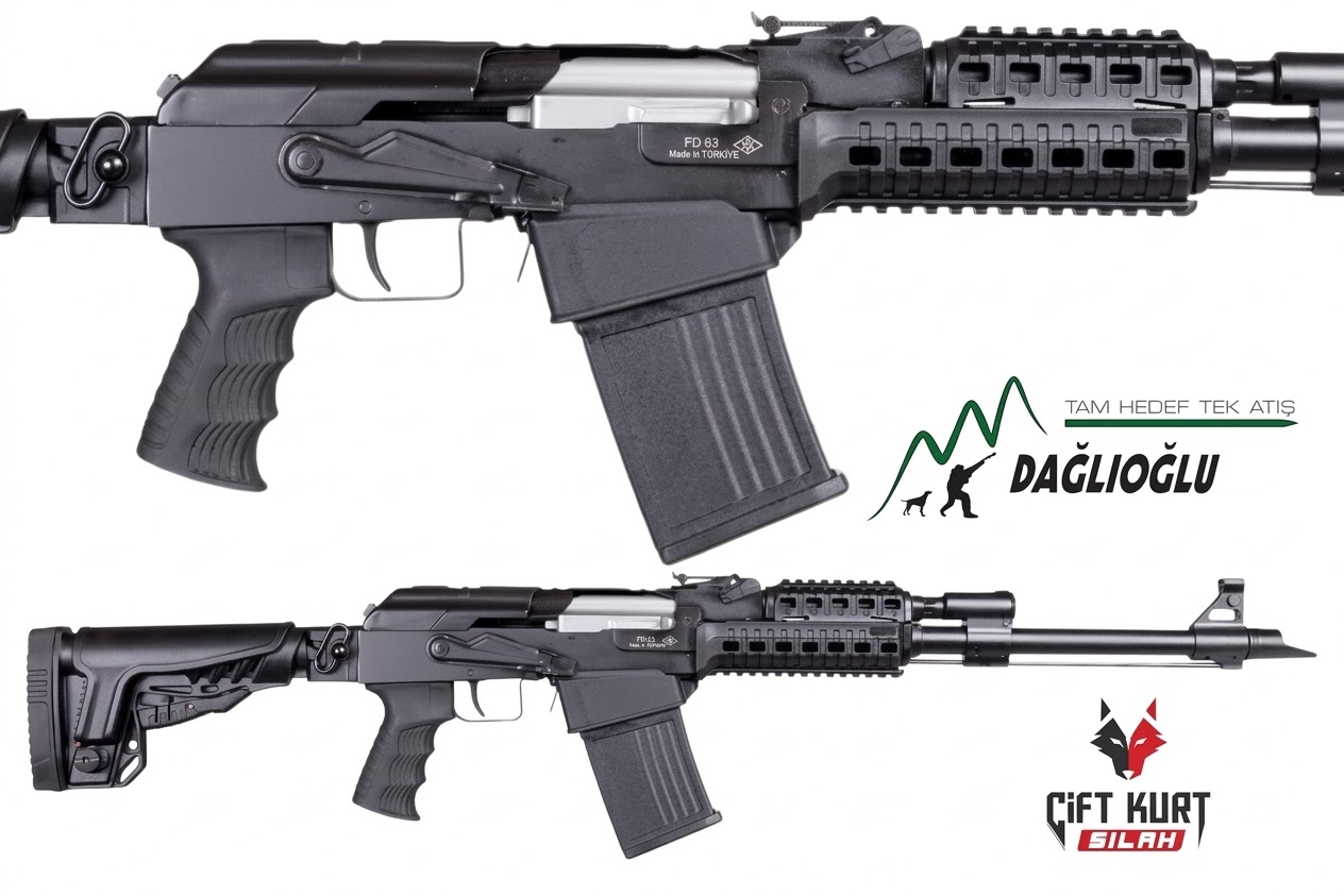 Dağlıoğlu FD 63 Tactical Şarjörlü Yarı Otomatik Av Tüfeği | Çift Kurt Silah