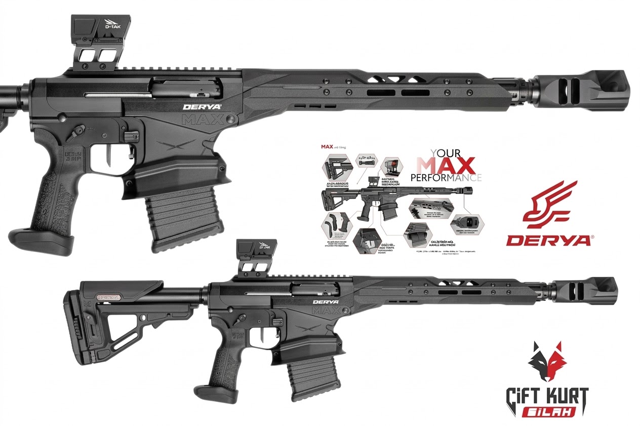 Derya MAX F-5001 IPSC Yarı Otomatik Atış Tüfeği | Çift Kurt Silah