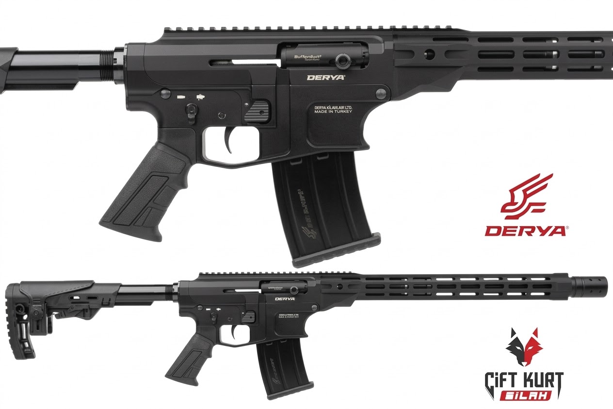 Derya MK-12 AS-101T M-Lock Şarjörlü Yivsiz Av Tüfeği
