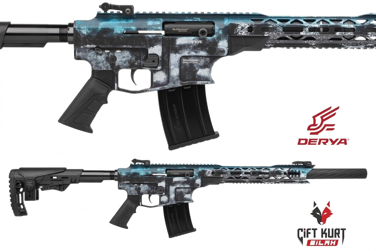 Derya MK-12 AS-108SE Mavi Beyaz Şarjörlü Yivsiz Av Tüfeği