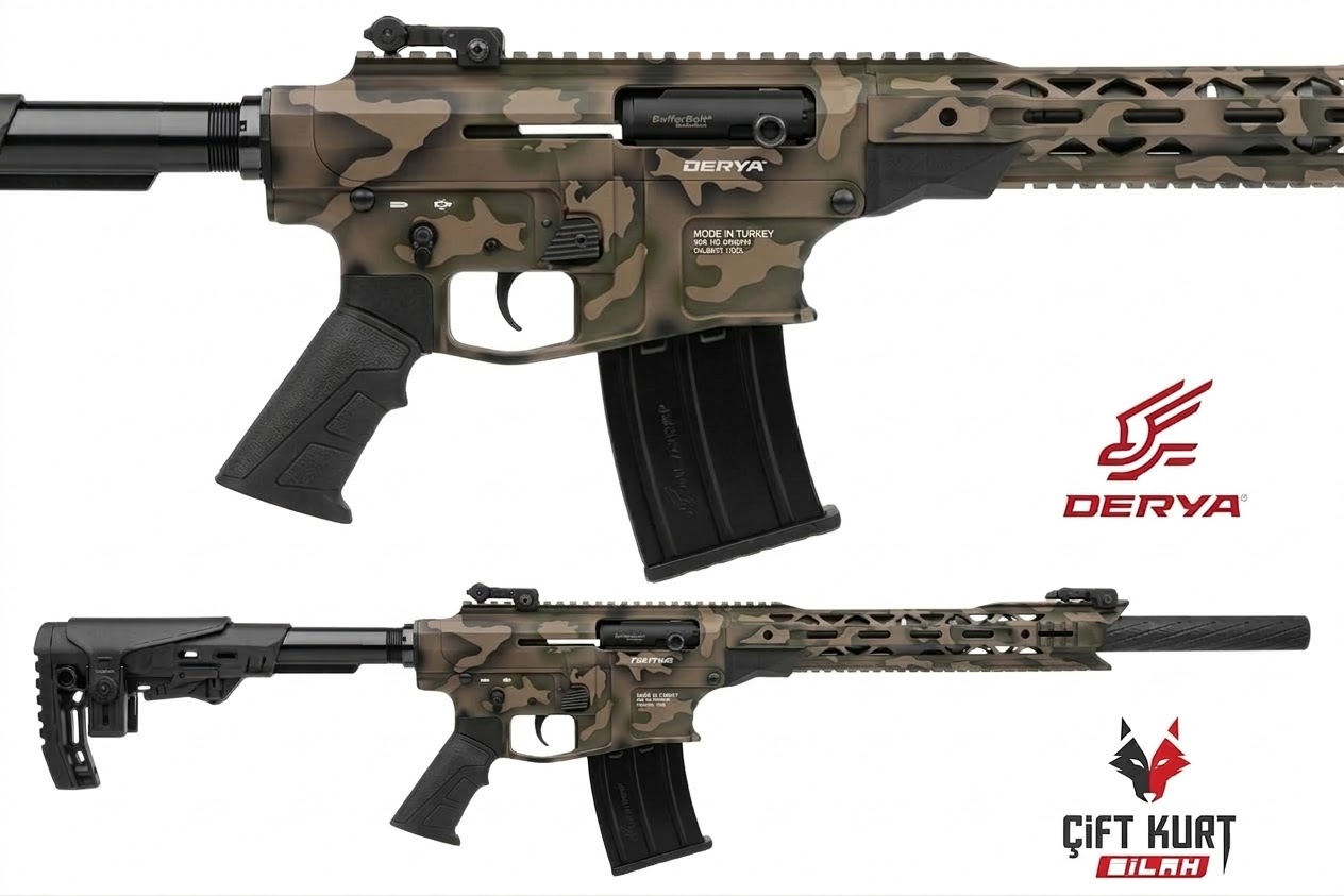 Derya MK-12 AS-154K Şarjörlü Av Tüfeği | Çift Kurt Silah
