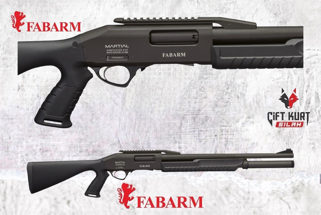 Fabarm Martial Armor Black Cantilever Pompalı Yivsiz Av Tüfeği | Çift Kurt Silah