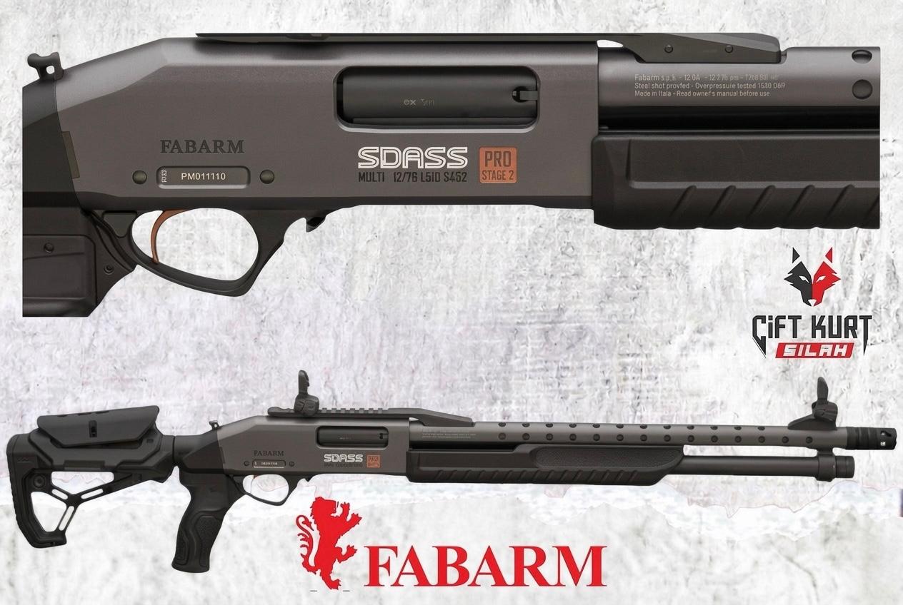 Fabarm SDASS Pro Stage 2 Carbon Teleskopik Pompalı Tüfek | Çift Kurt Silah