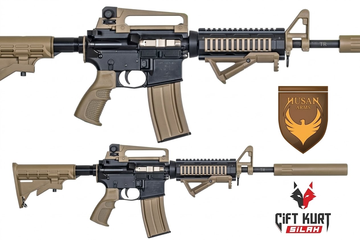 Husan Arms M71 (HMF3600) Tan 36 Cal Şarjörlü Av Tüfeği | Çiftkurt Silah