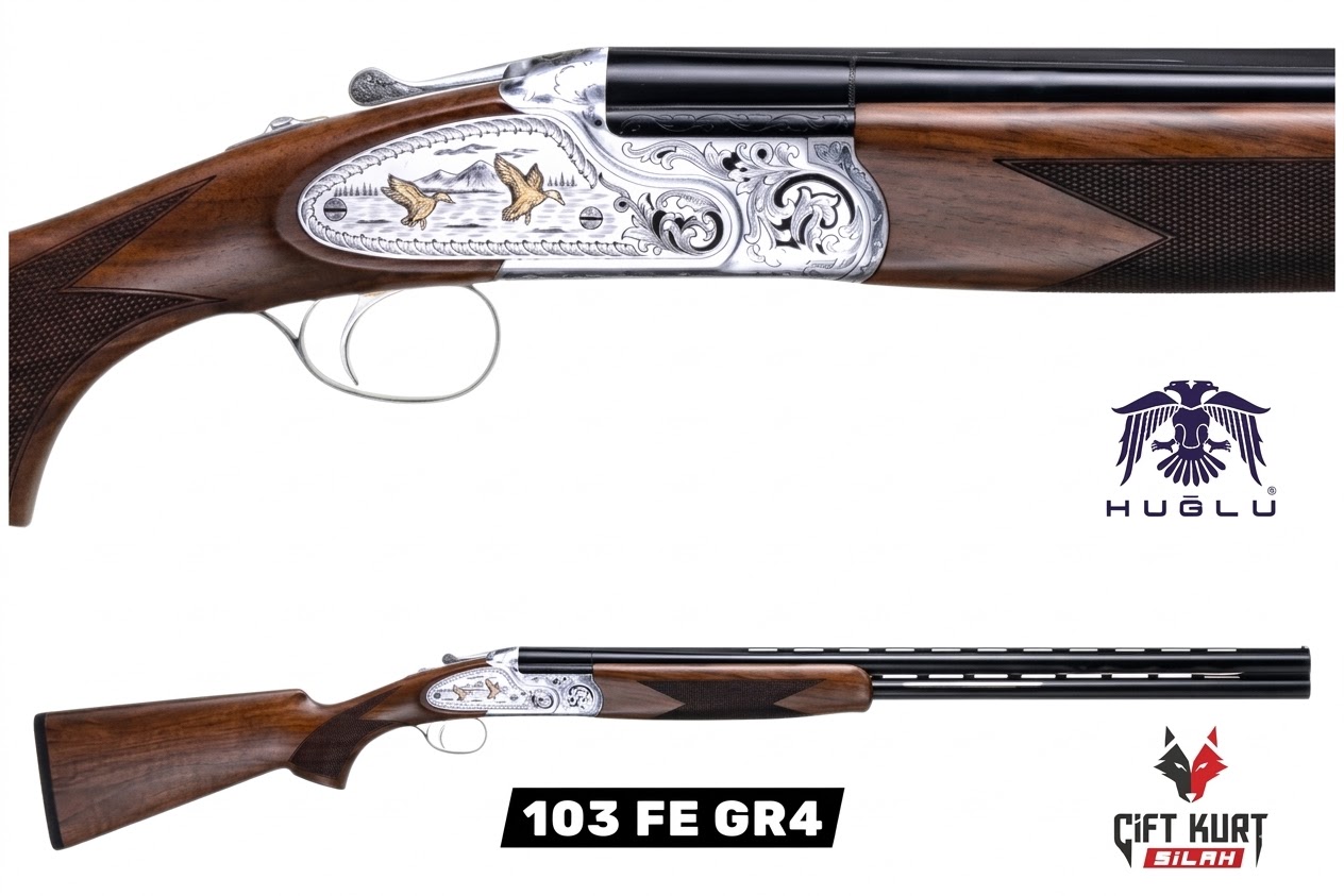 Huğlu 103 FE GR4 12 Süperpoze Tek Tetik Ejektörlü Av Tüfeği