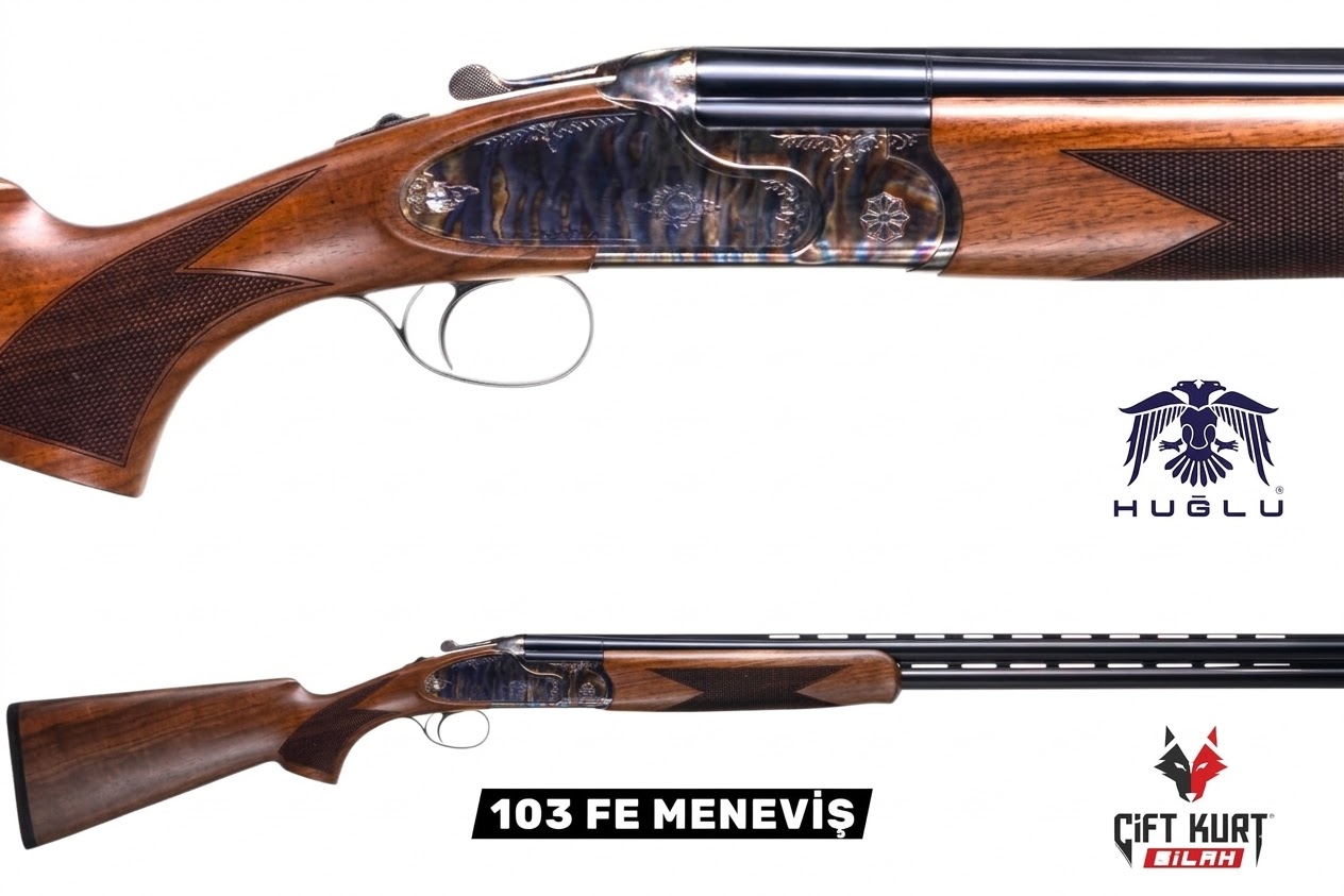Huğlu 103 FE Meneviş Süperpoze Tek Tetik Ejektörlü Av Tüfeği