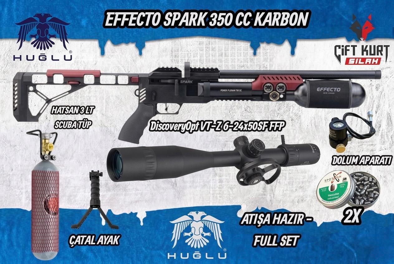 DEV KAMPANYA: Huğlu Effecto Spark CR 350 Karbon PCP Seti | Atışa Hazır!