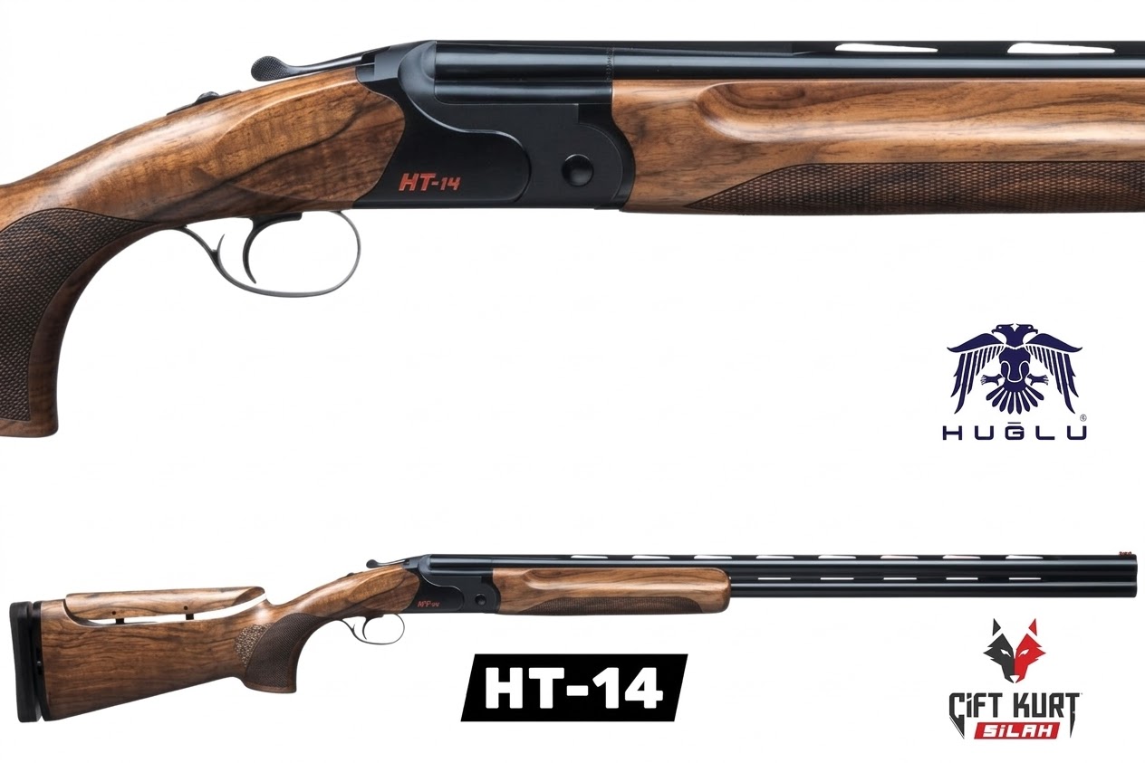 Huğlu HT-14 Trap/Skeet Süperpoze Av Tüfeği (Siyah)