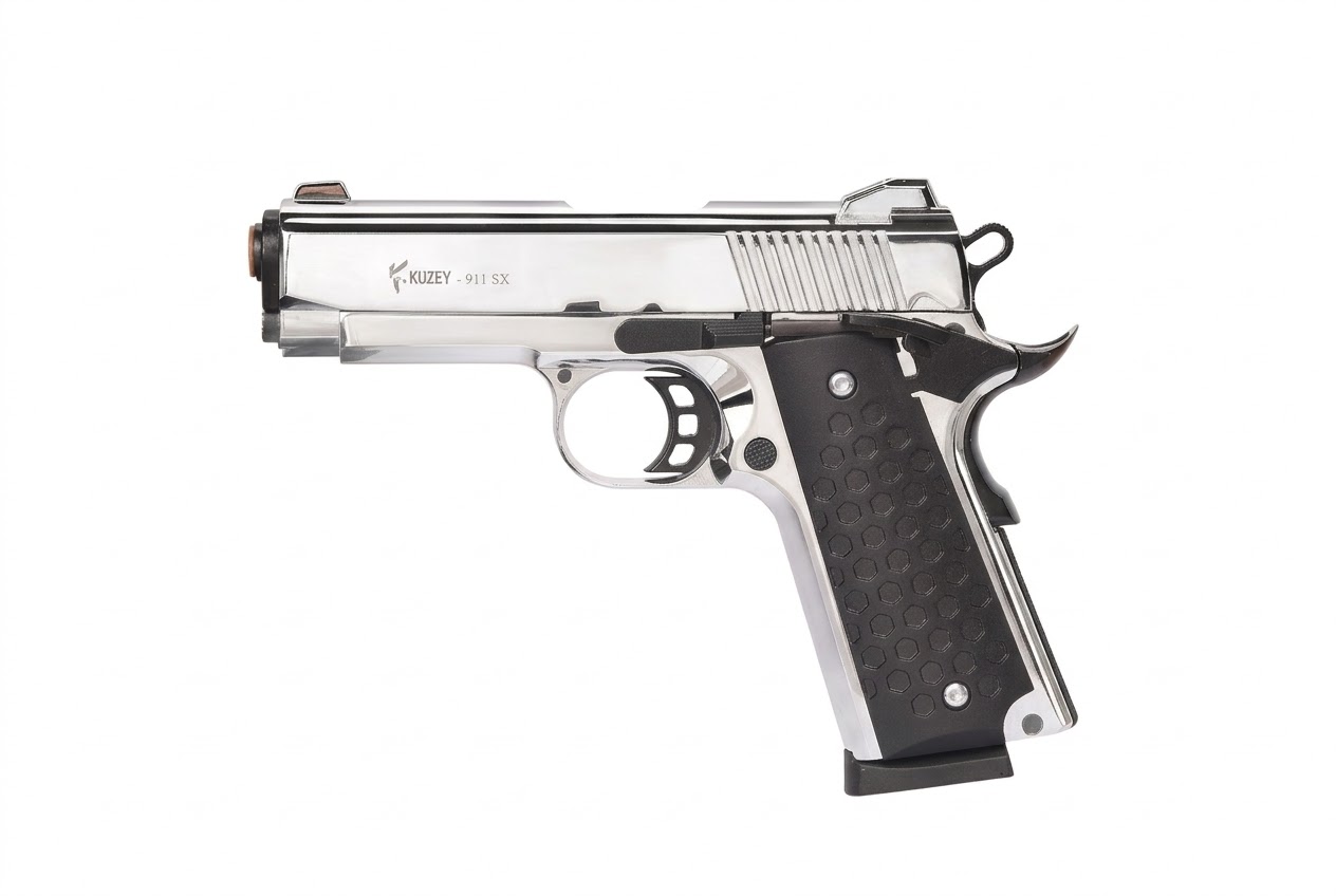 Kuzey 911 SX Kuru Sıkı Ses Tabancası (Krom)