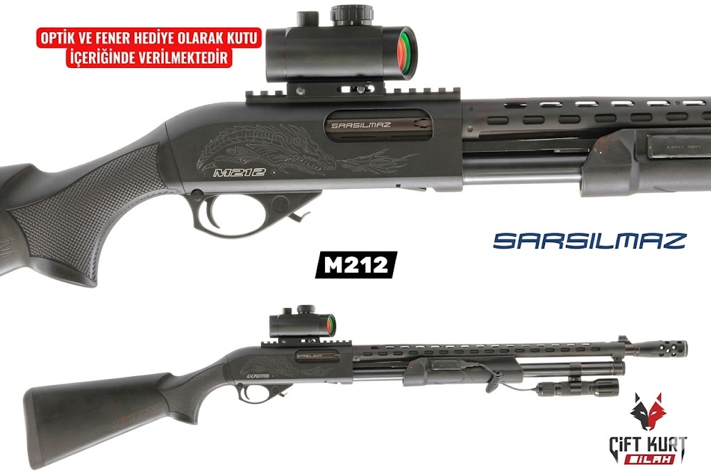 Sarsılmaz M212 Pompalı Yivsiz Av Tüfeği