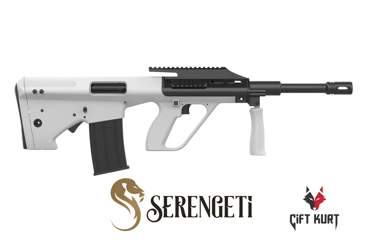 Serengeti AUG Beyaz Bullpup Şarjörlü Otomatik Av Tüfeği | Çiftkurt Silah