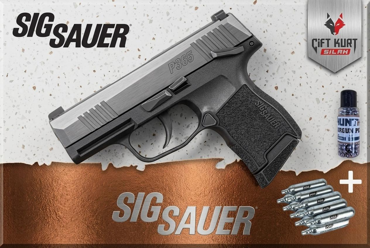 Sig Sauer P365 Blowback Havalı Tabanca | 10 CO2 Tüp + BB Hediyeli | Çiftkurt Silah