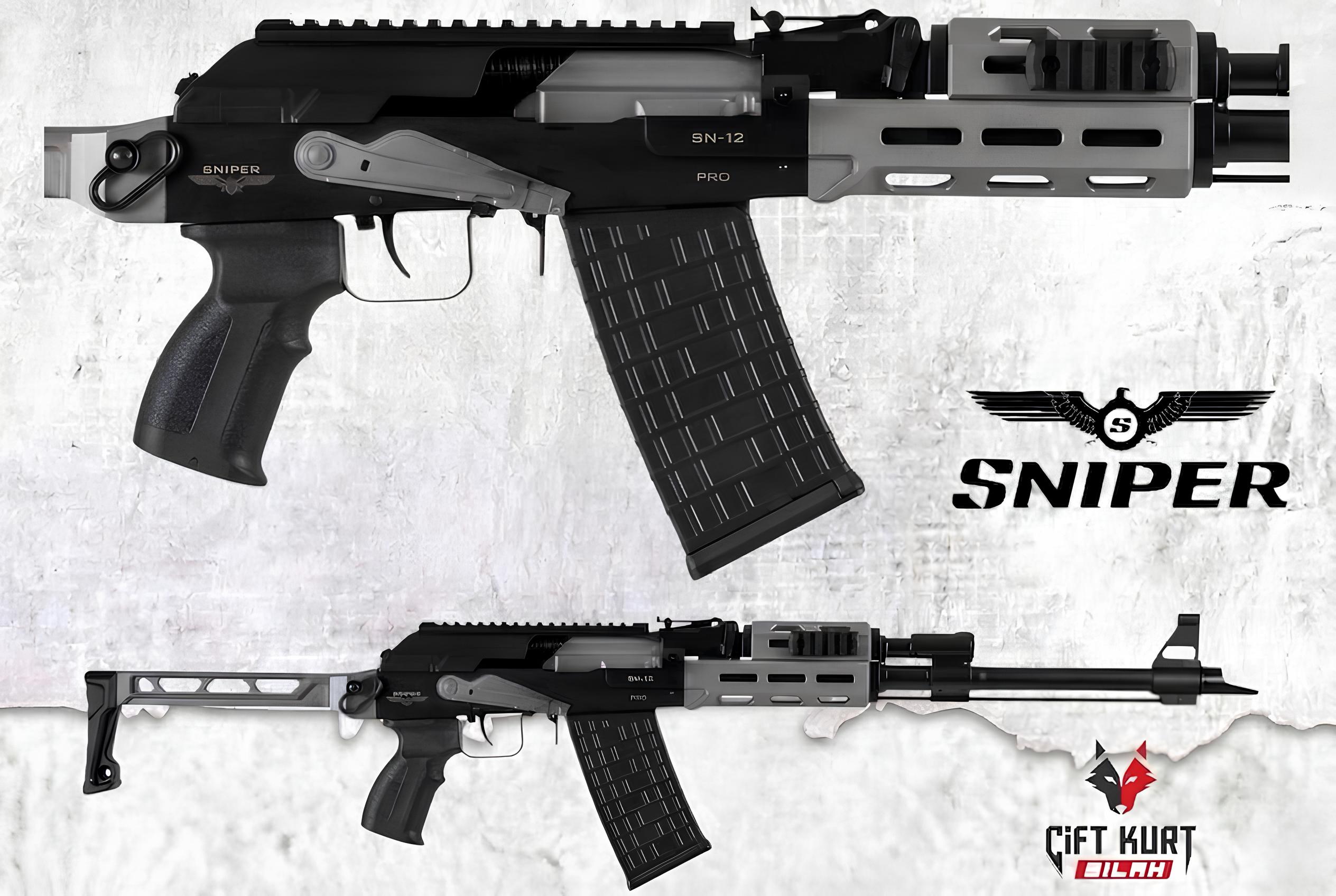 Sniper SN-12 Pro Gri Şarjörlü Av Tüfeği | Çiftkurt Silah