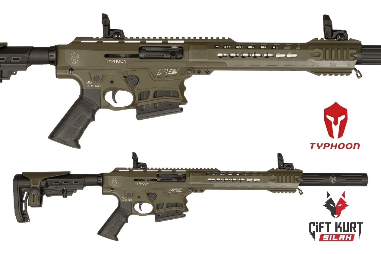 Typhoon F12 Şarjörlü Yarı Otomatik Haki Av Tüfeği
