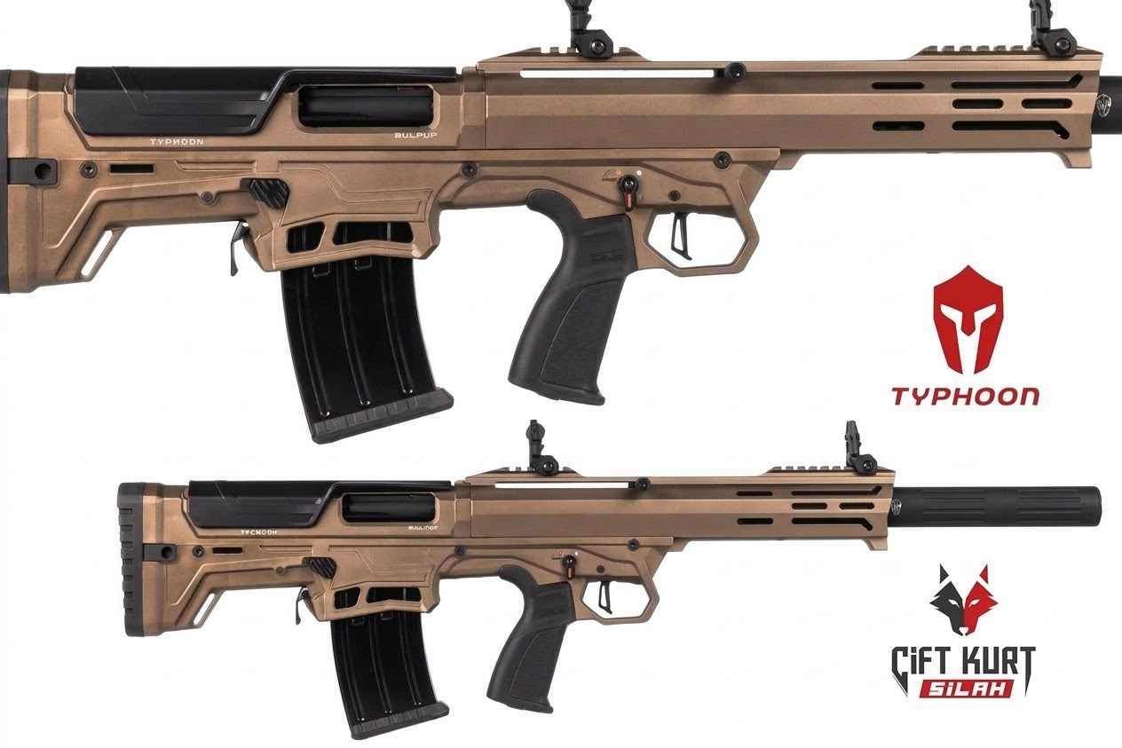 Typhoon Sierra Bullpup Bronz Şarjörlü Yarı Otomatik Av Tüfeği | Çiftkurt Silah