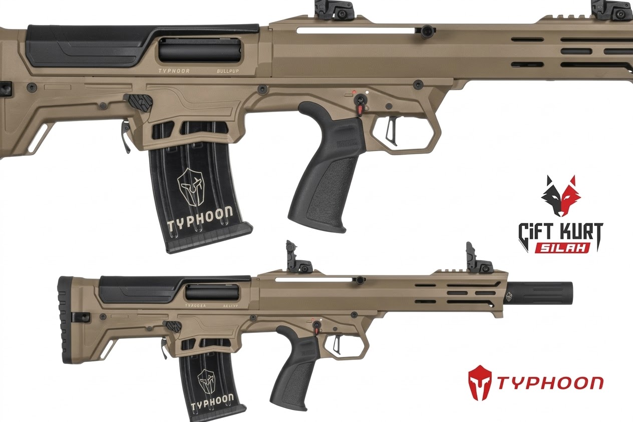 Typhoon Sierra Bullpup Tan-FDE Şarjörlü Yarı Otomatik Av Tüfeği | Çiftkurt Silah