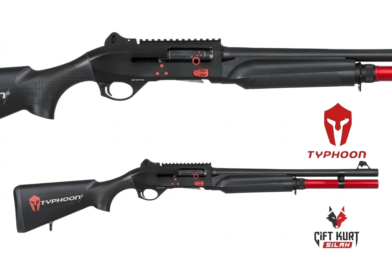 Typhoon T2 Speedy Sport Performance 12 Tüp Şarjörlü Yarı Otomatik Av Tüfeği