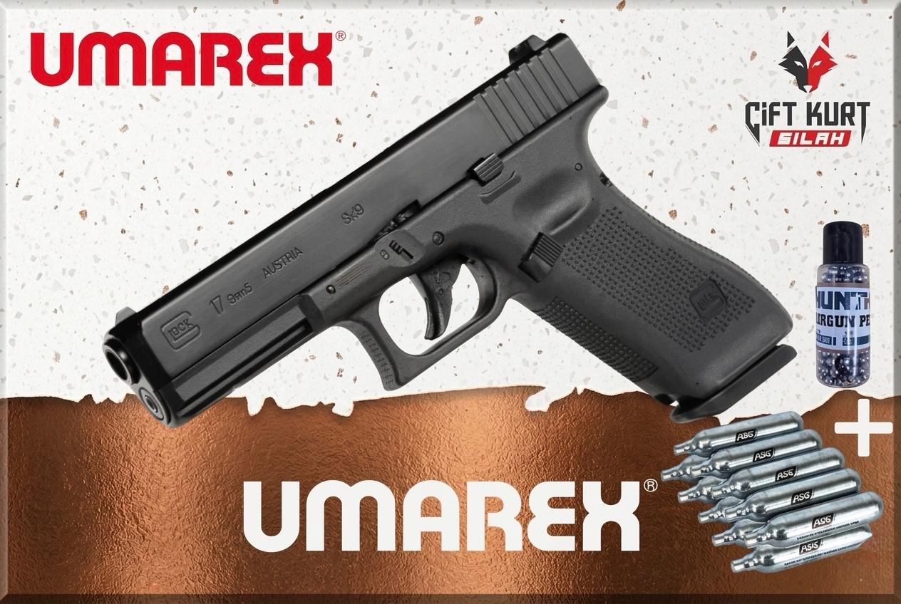 UMAREX Glock 17 Gen5 4.5mm Blowback Havalı Tabanca | Çiftkurt Silah