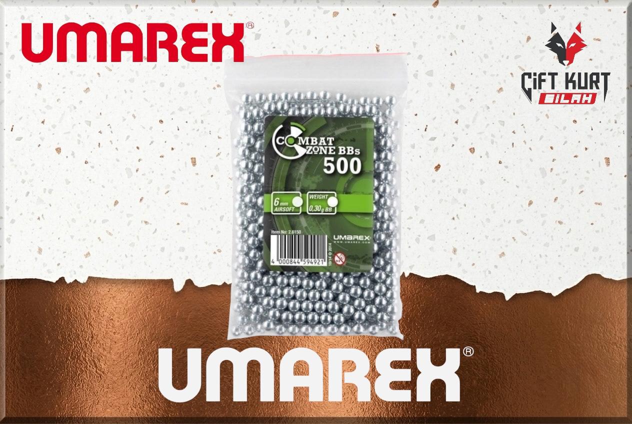 Umarex Combat Zone Airsoft 0,30 Gr BB 6 mm Gümüş 500 Adet  
