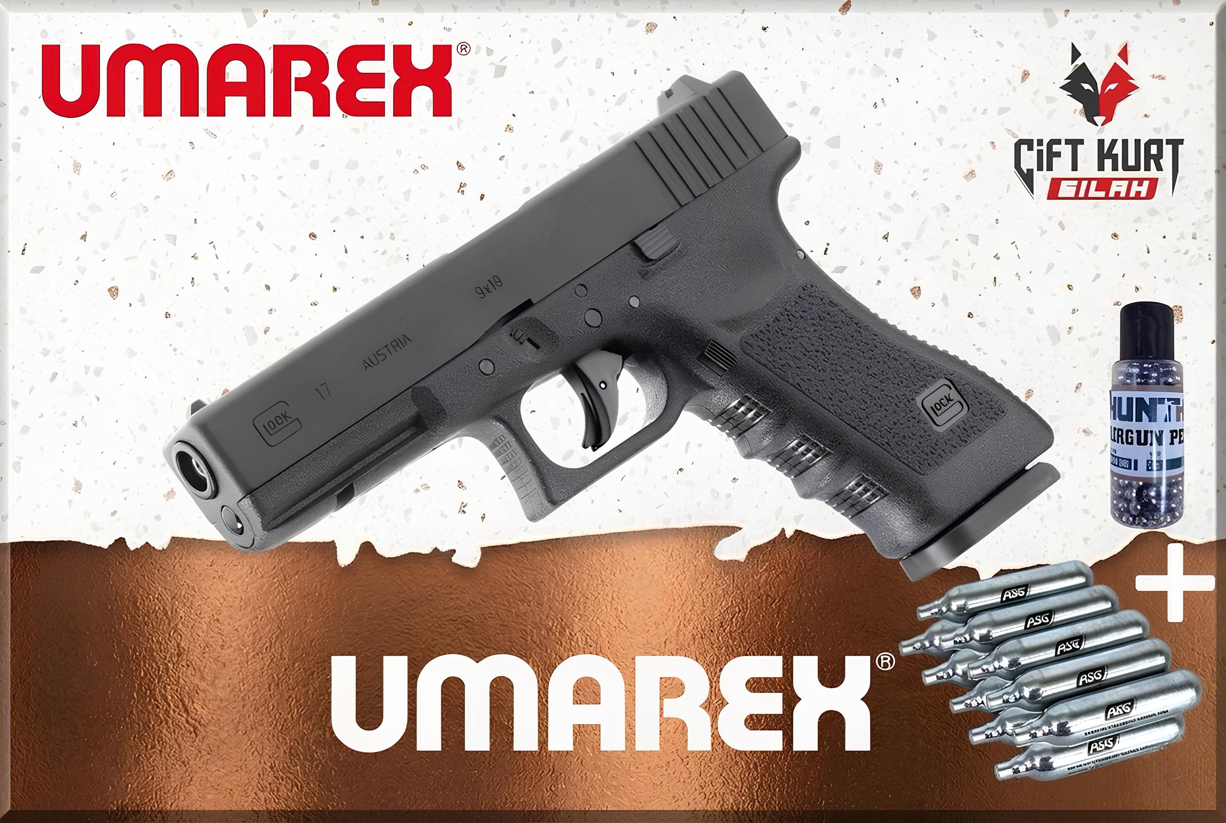 Umarex Glock 17 Deluxe Çift Mühimmat (BB+Pellet) | Çiftkurt Silah