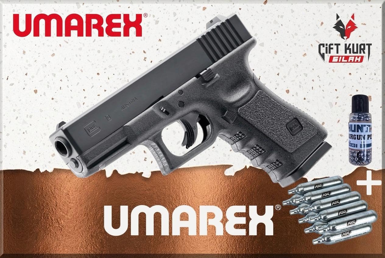 Umarex Glock 19 4.5mm Havalı Tabanca Non-Blowback | Çiftkurt Silah