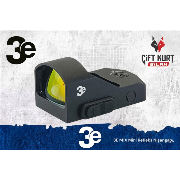 3E M1X Mini Refleks Nişangah Red Dot (3 MOA) | Çiftkurt Silah