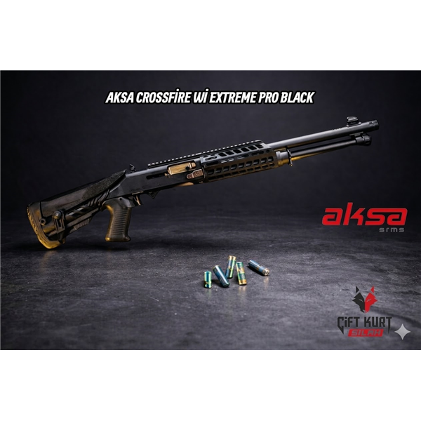 AKSA CROSSFİRE S4/Wİ EXTREME PRO SİYAH YARI OTOMATİK YİVSİZ AV TÜFEĞİ