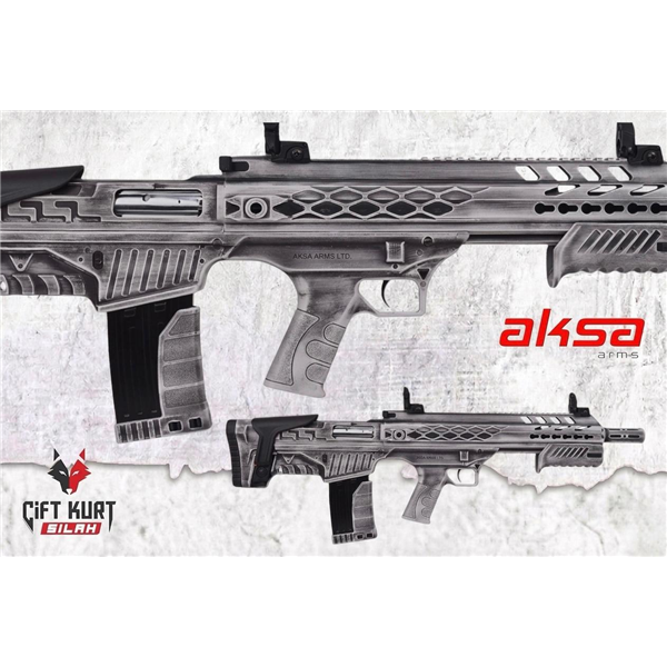 AKSA Crossfire T12 Gri Eskitme Bullpup | Hibrit Av Tüfeği - Çiftkurt Silah