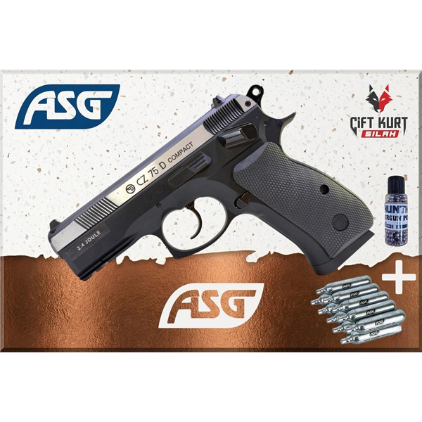 ASG CZ75 D Compact Çift Renk Havalı Tabanca | Çiftkurt Silah